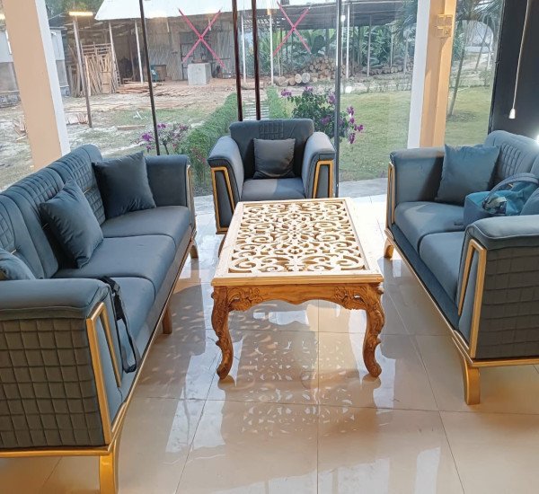 Sofa Set (Royal Azure Luxe)