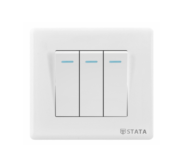 3 Gang 1 Way Switch Imperial Series
