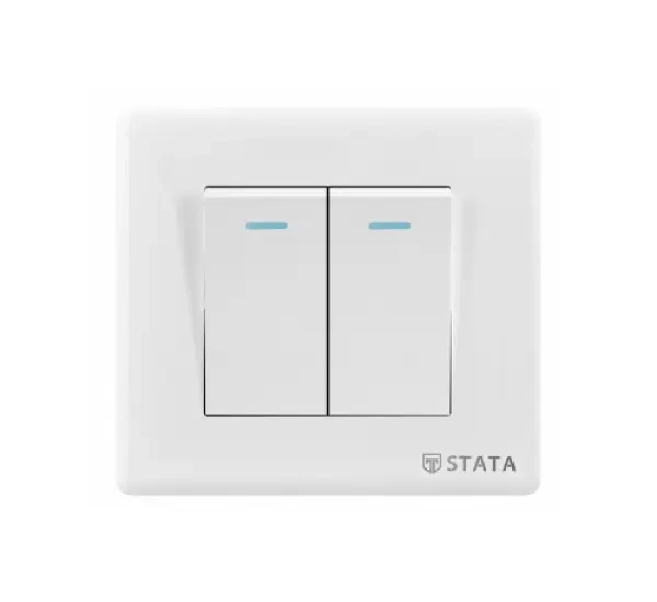 2 Gang 1 Way Switch Imperial Series