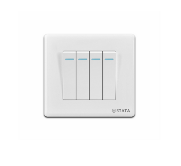 4 Gang 1 way Switch Imperial Series
