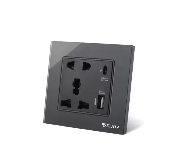 5 Pin Multi-Socket with Type-C & USB