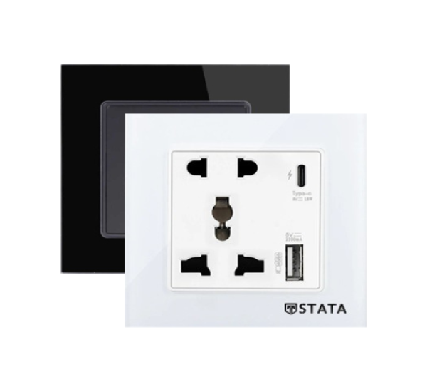 5 Pin Multi-Socket with Type-C & USB