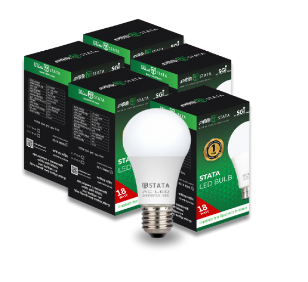 (5 PCS) STATA 18W LED BULB