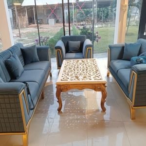 STATA Sofa Set (Royal Azure Luxe)